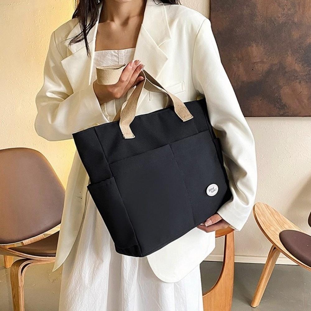 Multi Layered Student Shoulder Bag Large Capacity Versatile Shoulder Bag Student Use