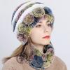 Hat Woman  Winter New Rex Rabbit HairThickened and Warm Winter Versatile and Cute Fur Hat Scarf