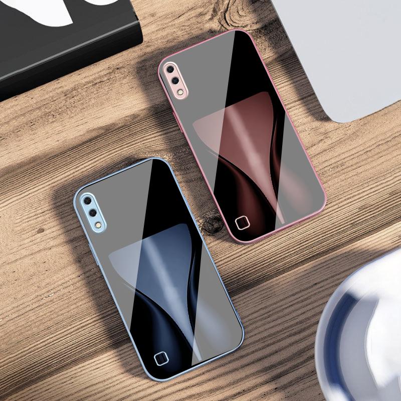 Orange yellow light band For Samsung M02 12 Note 8 9 10 20 A 01 A02 A03 Core 04 05 06 10 12 13 14 15 A16 glass Ultra phone case