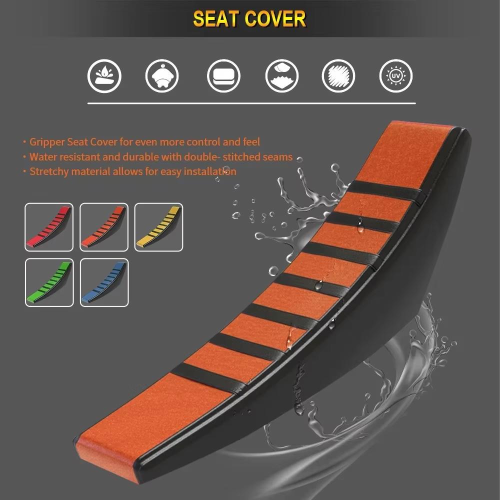Motorcycle Accessories Universal Gripper Soft Seat Cover protector Waterproof For Pit Dirt Bike Off-Road Motocross Electric Bike