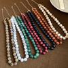 Luxury Acrylic Bead Choker Necklace Colorful Bohemian Clavicle Jewelry  Gift