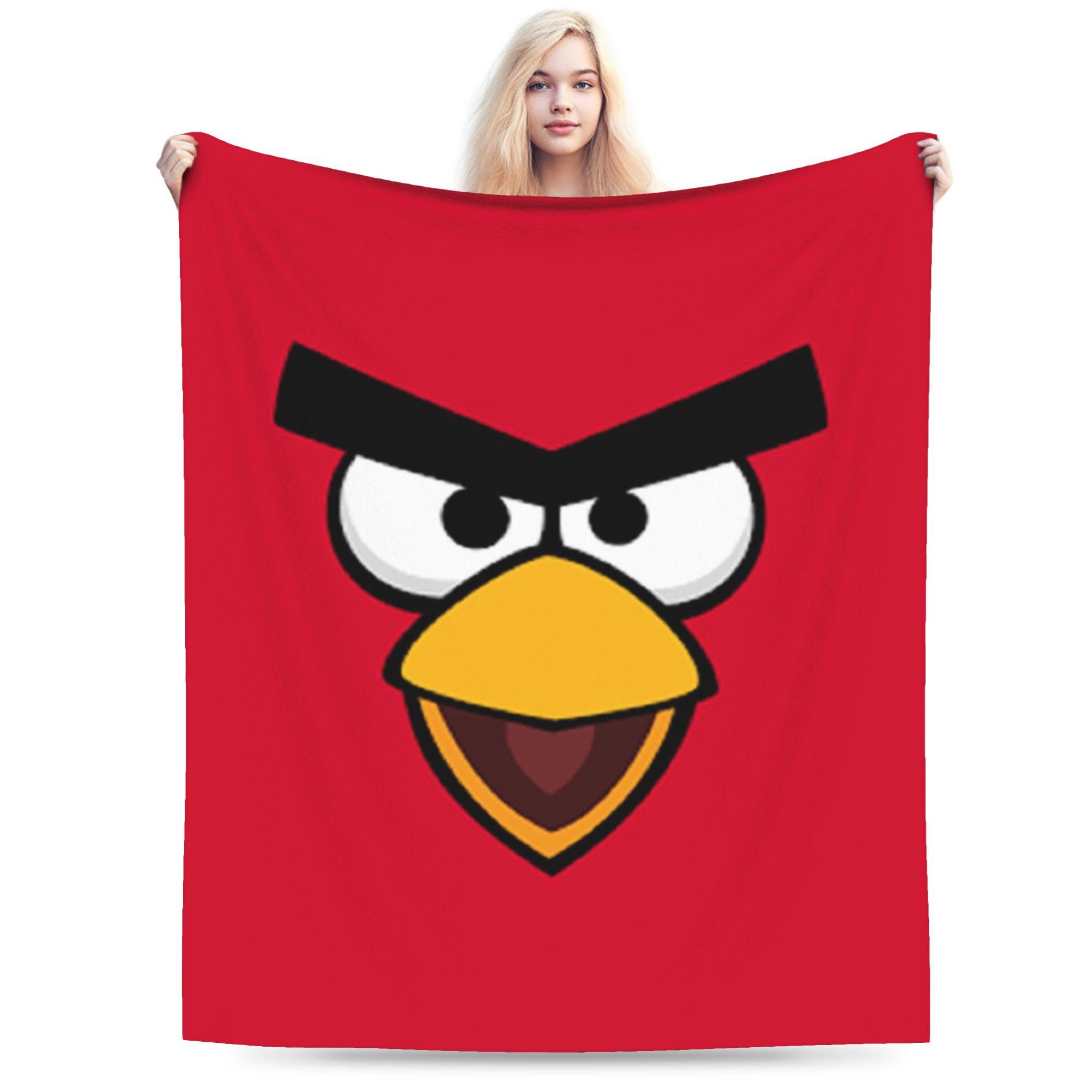 

Гра-стрілялка Angry Birds Плед М який Кораловий Фліс Плюшевий Зцілюючі Подарунки Плед-килим Шматок 40x50in