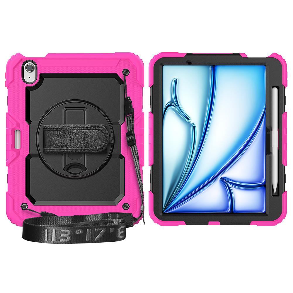 Heavy Duty Full-Body Protective Case for iPad 10 9.7 Pro Air 11 A16 Shockproof Cover Screen Protector Hand Shoulder Strap Stand