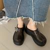 Comemore Summer New Round Head Half Slippers Heightening Thick Bottom Shoes Women Casual Outside Wear Platform Mules Slipper