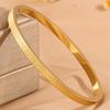 Gold Open Pattern Fine Version Light Luxury Stainless Steel Ethnic Style Simple Design Mirror Polished