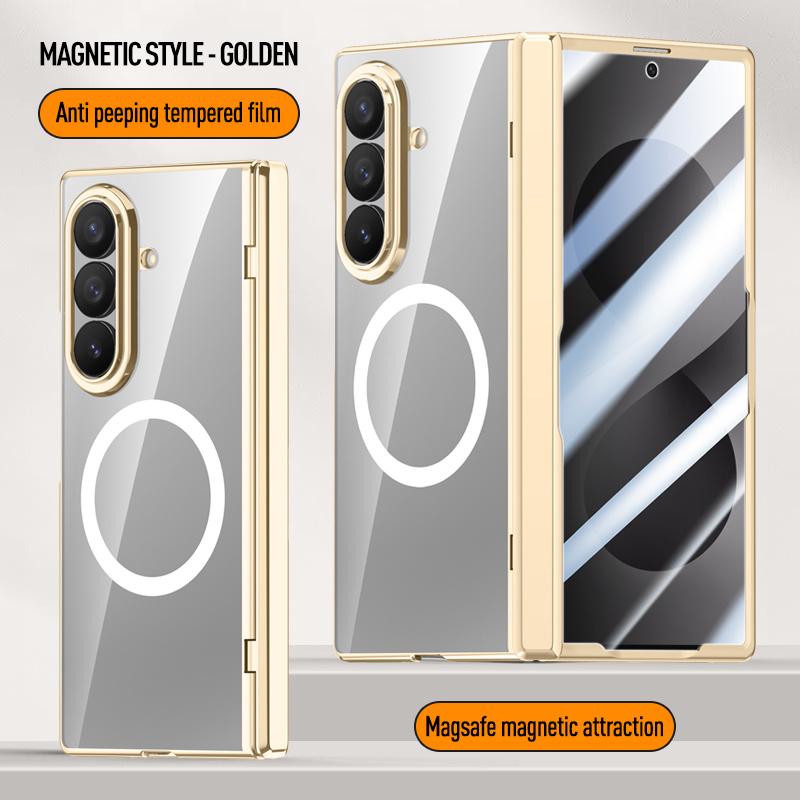For Samsung Galaxy Z Fold 8Ultra Fold8 Screen Protect Film Hyaline Case Middle Hinge Magnetic For Magsafe Wireless ChargingCover