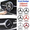 1 Stück 188mm 210mm ABS Auto Frontgrill Abzeichen Aufkleber Abdeckung Emblem Für Mercedes Benz A/B/C/E/S Klasse GLA CLA GLE GLK CLK CLS GLS GLC