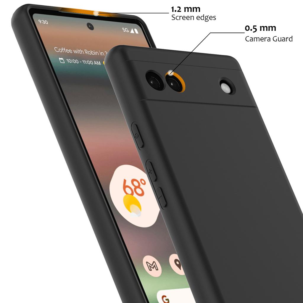For Google Pixel 6a Magnetic Case Anti-Drop Liquid Silicone Phone Cover