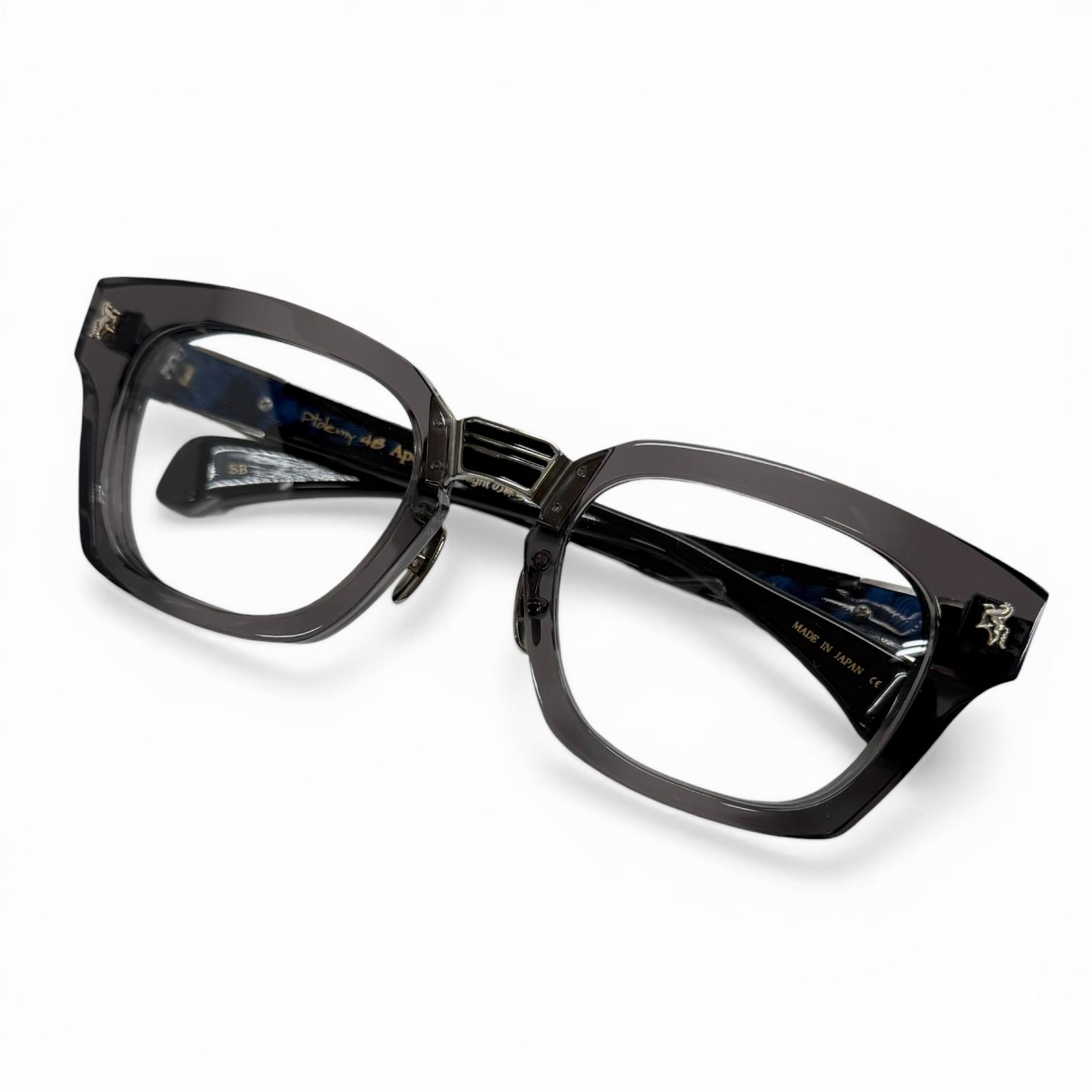 

Excellent Ptolemy48 Glasses Apollon Knight title Smoke black mens AP-043 Used