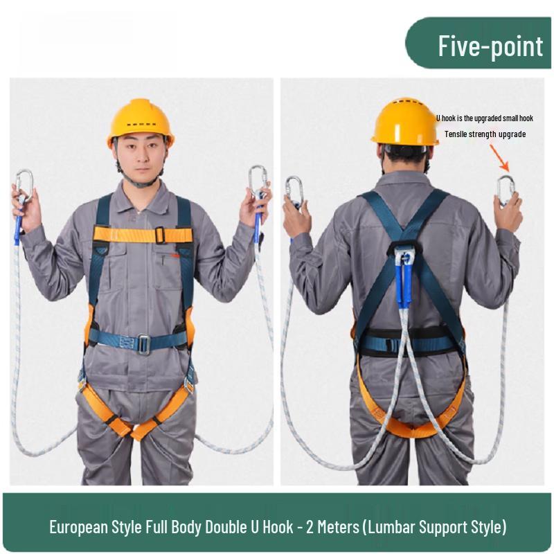 OLOMM Five-Point Industrial Safety Harness