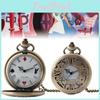 Fickur i antik stil Alice i Underlandet För Män Och Kvinnor Kanin Kvarts Hängande Klocka