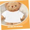 Set of 4 Vaguelly Bear T-Shirts, 11cm Size, Soft Material, Delicate Doll Outfits, Replacement, Cute Decorative Doll Clothes