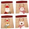 Christmas Dinner Christmas Chair Covers Festive Dining Covers Christmas Chair Back Protection Decorative Covers Anti-Slip Design