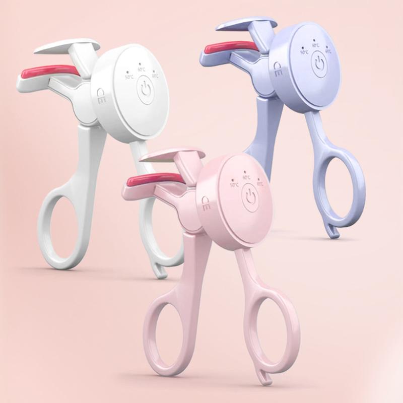 Portable Electric Heated Eyelash Curler Usb Rechargeable Heated Lash Curler For Women Long Lasting Anti-Scald Finalize Eyelash