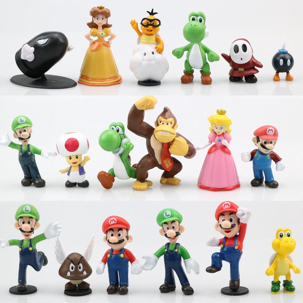 Super Cute Super Mario Action Figure Toy Set For Collection And Decoration In Your Home