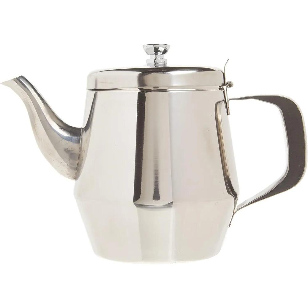 32-Ounce Gooseneck Teapot, Stainless Steel, Medium