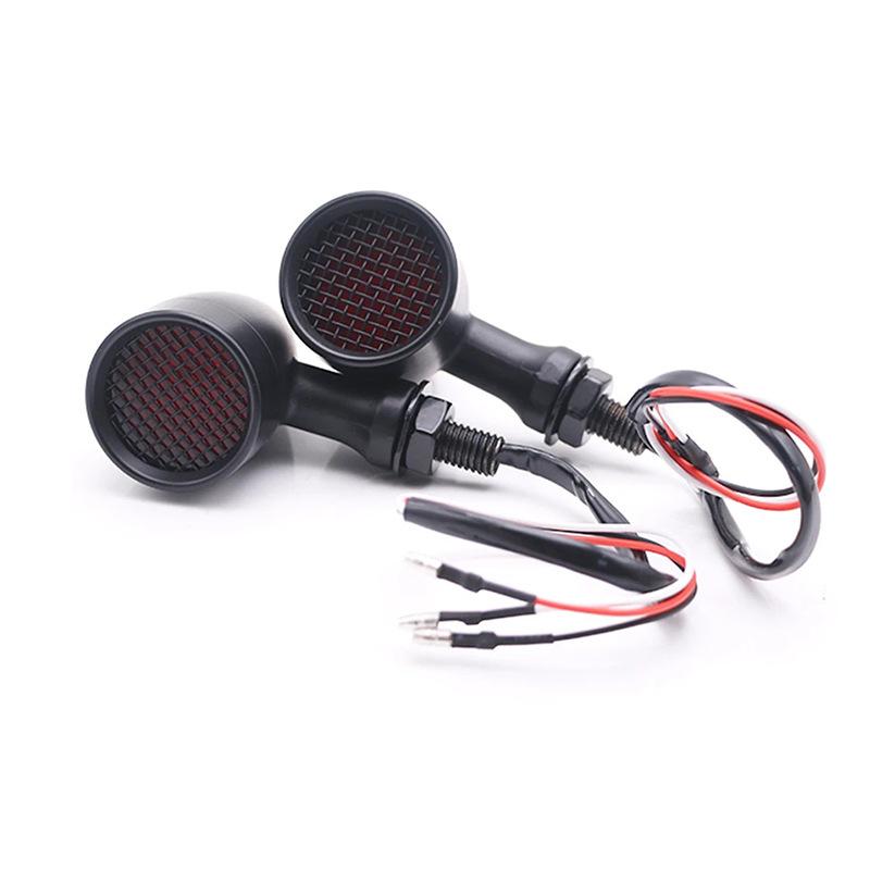 Mini Motorcycle Turn Signal Bullet Flashing Light 12v For Harley Honda Yamaha BMW Kawasaki Universal 10mm Moto Turn Signal