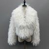 2025 Winter Women's Faux Fur Fleece Coat - European & American Style Imitation Lambskin Top