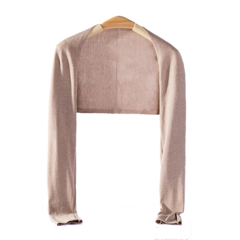 Women's Sleeveless Summer Shawl: Pure Cotton Shoulder Pads, Long-Sleeved Arm Sleeves, Thin Air Conditioning Protection