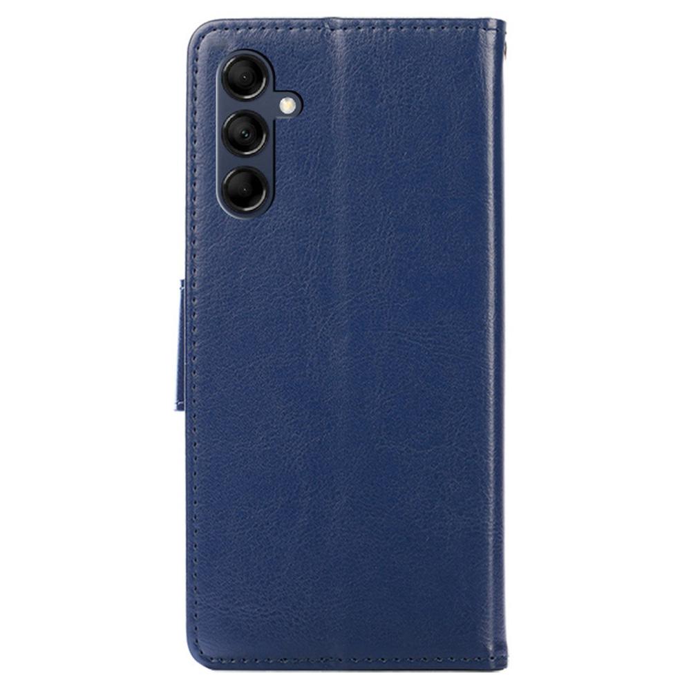 Magnetic Clasp Case for Samsung Galaxy M14 5G Textured Cell Phone PU Leather Wallet Stand Cover