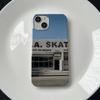 Style rue INS L.A. SKATE Shop Scène Pograph Coque de téléphone Vintage pour iPhone 17 16 15 14 11 12 13 Pro Max Plus Coque Arrière