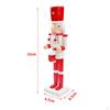 25cm Christmas Nutcracker Ornament Hand Painted Crafts Figures Wooden