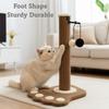 Foot Shape Cat Scratching Post Stress Relief Cat Bed Toys  Scratching/sleeping/playing