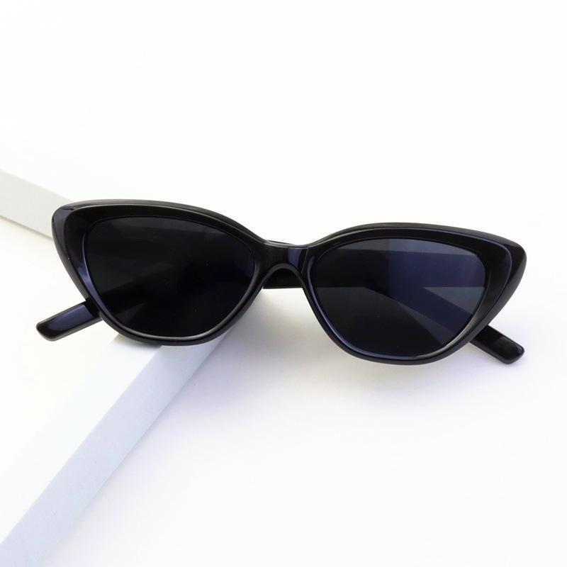 Star Cat Eye Sunglasses Hot Sunglasses Women'S High-End Sense Retro Small Frame Sunshade Glasses Men