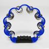 Jingle Tambourine 1Pcs Petal Shaped Percussion Handheld Instrument For Adults School Music Class Family Party