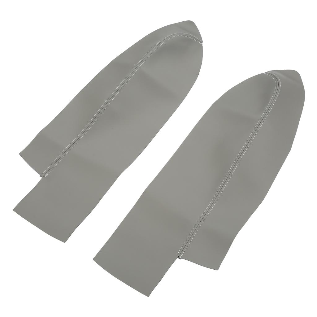 1 Pair Front Door Panel Armrest Cover Microfiber Leather Car Interior Accessories Replacement for