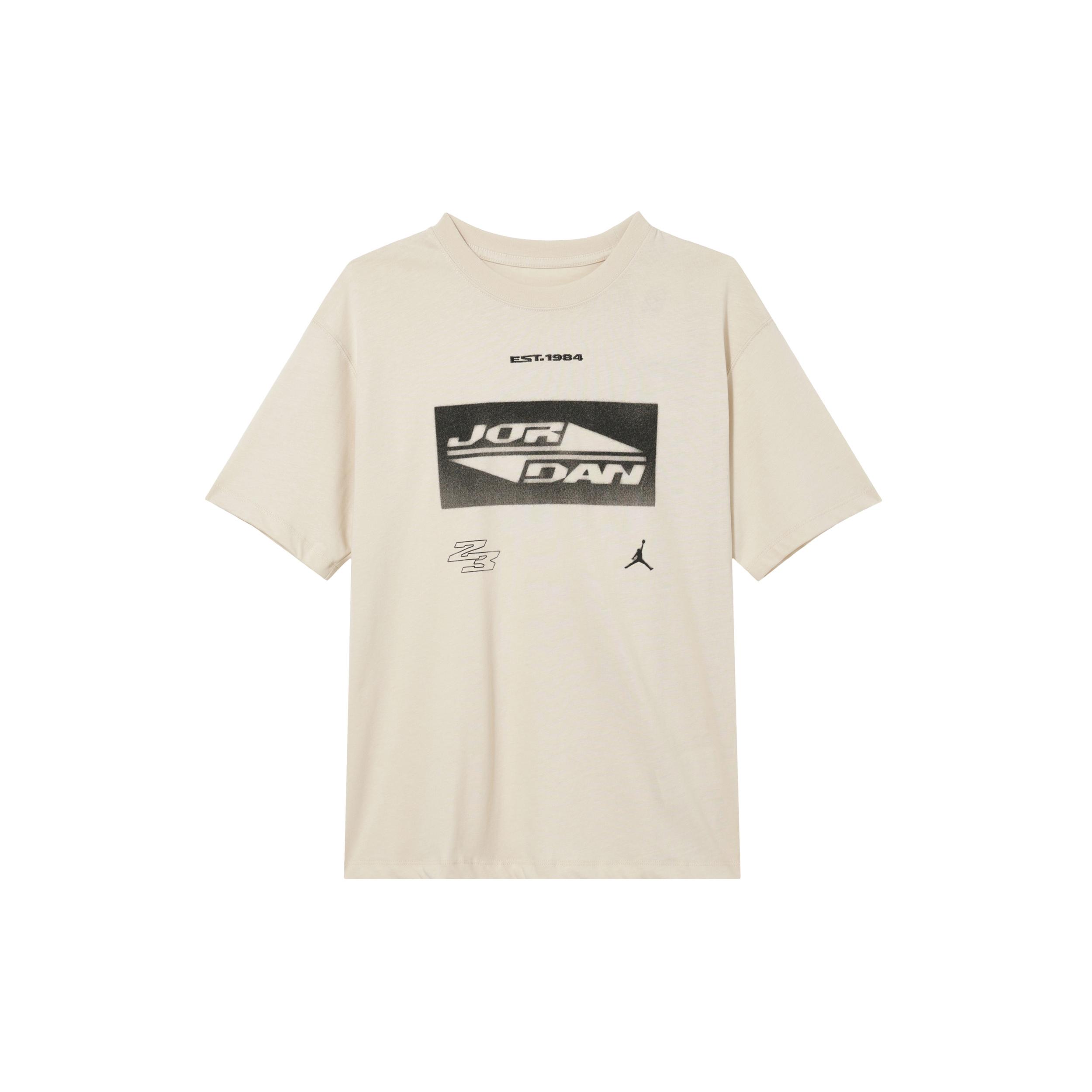 

New Jordan T-Shirt Women s Legendary Light Umber/Black FV7135-203 XL