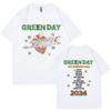 Green Day The Saviors Tour Magliette Uomo Donna Rock Gotico Magliette Oversize a Manica Corta Magliette in Cotone