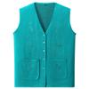 Middle Aged and Elderly Women's Spring Autumn Thin Vest Elderly Cardigan Vest Loose Plus Size Grandma Knit Cardigan Outfit