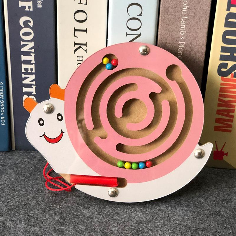 Dzieci Magnetyczny Labirynt Zabawka Dzieci Drewniana Gra Puzzle Zabawka Dzieci Wczesna Edukacyjna Łamigłówka Drewniana Zabawka Intelektualna Układanka Planszowa