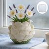 3D Petalage Embossing Silicone Candle Molds For Handmade Candle Cup Pen Container And Conrete Flowerpots Home Decoration