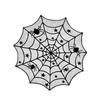 Table Runner Spiders Web Lace Tablecloth Fireplaces Curtain Compatible for Halloween Party Decoration Horror House Props
