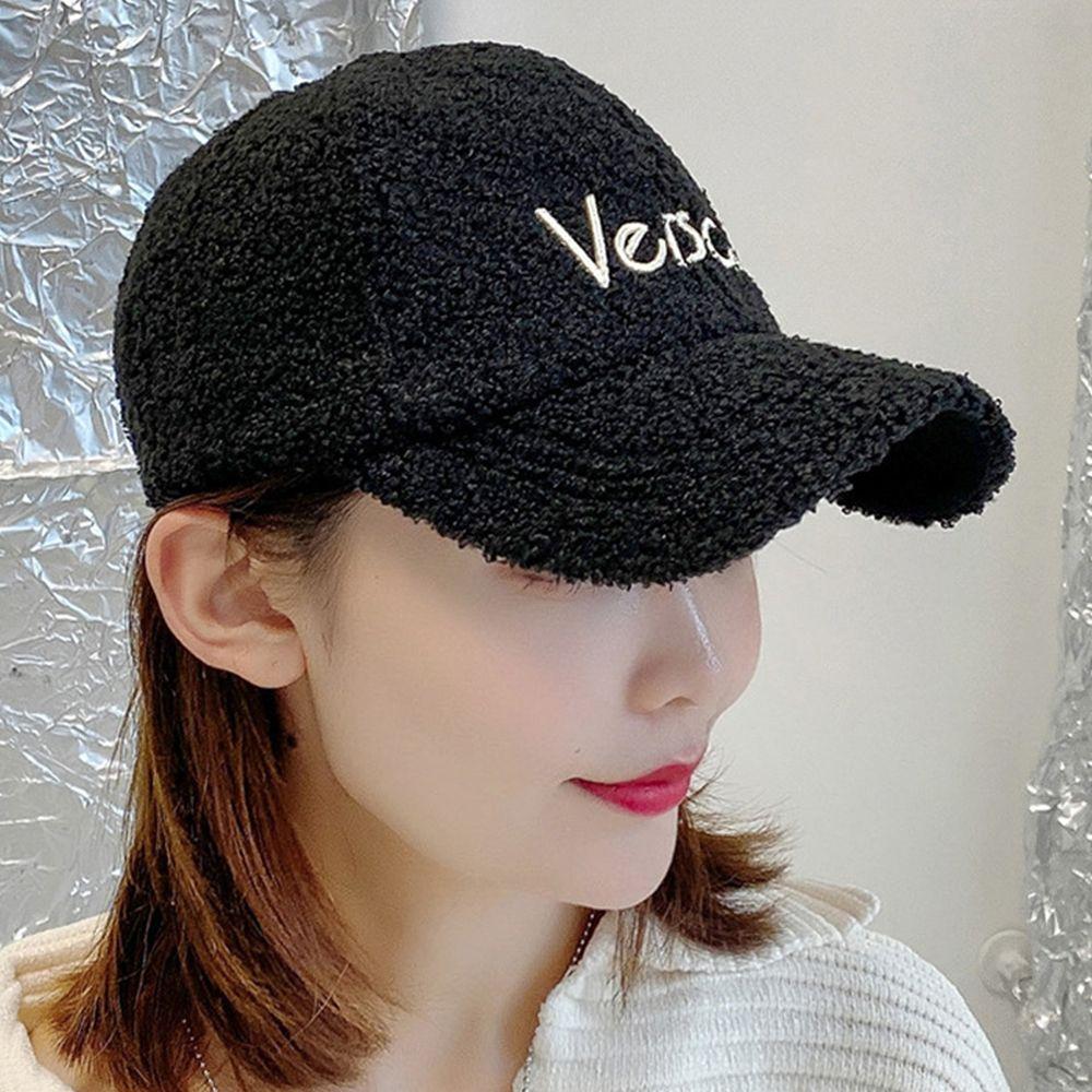 

Бейсбольная кепка для студентов с вышитыми буквами, кепка в корейском стиле для женщин с козырьком чёрный