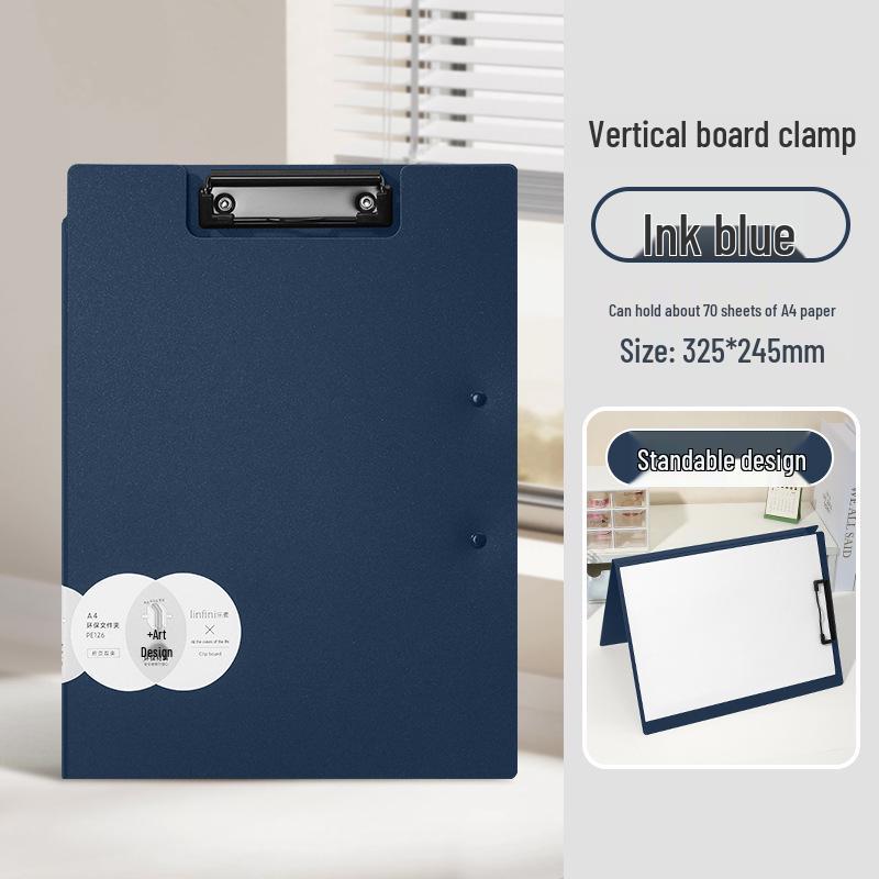 

Deli PE126 A4 Double Clip File Document Holder