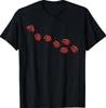 Minimalistisches Glückskäfer Süßes Marienkäfer Grafik Naturfreunde T-Shirt