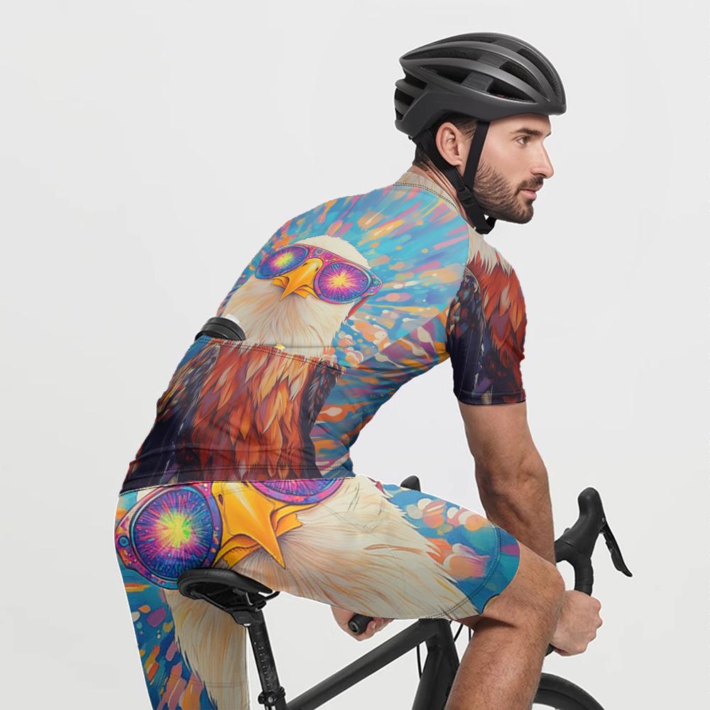 2025 Women's Quick-Dry Fun Print Cycling Jersey - Short Sleeve Summer Bike Top