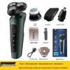 9D Multifunctional USB Rechargeable Electric Shaver & Full Body Hair Removal - Washable Beard Razor