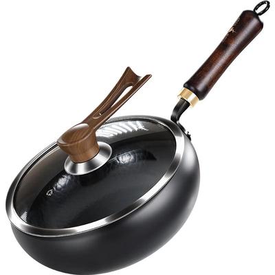 Sansigang Zhangqiu Pre-seasoned Flat-bottom Iron Wok