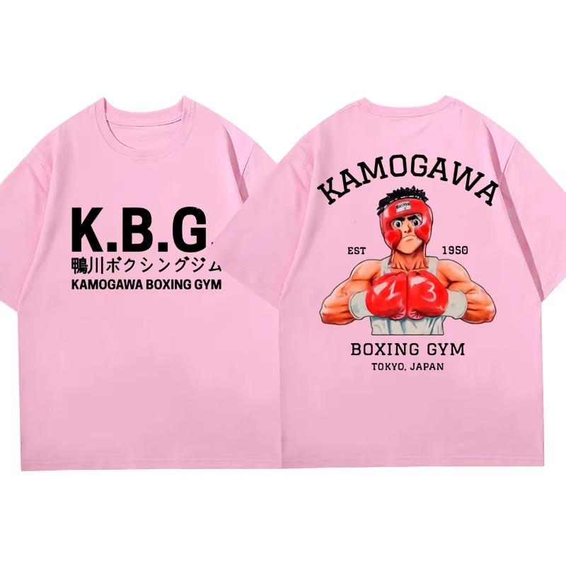 Anime Hajime No Ippo Kamogawa Boxing Gym Tričko Pánské Dámské Makunouchi Takamura KGB Grafické Letní Harajuku Streetwear Topy