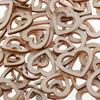 100 Pieces Shape Hearts Blank Hollow Wooden Embellishments Crafts - Heart