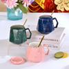 Colored Glaze Ceramic Coffee Mug Cups and Mugs Free Shipping Coffee Cup Sets Cup for Tea Original Breakfast Cups Christmas Gift