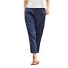 IHUASU Women's Fashion Casual Solid Color Print Pants & Capris