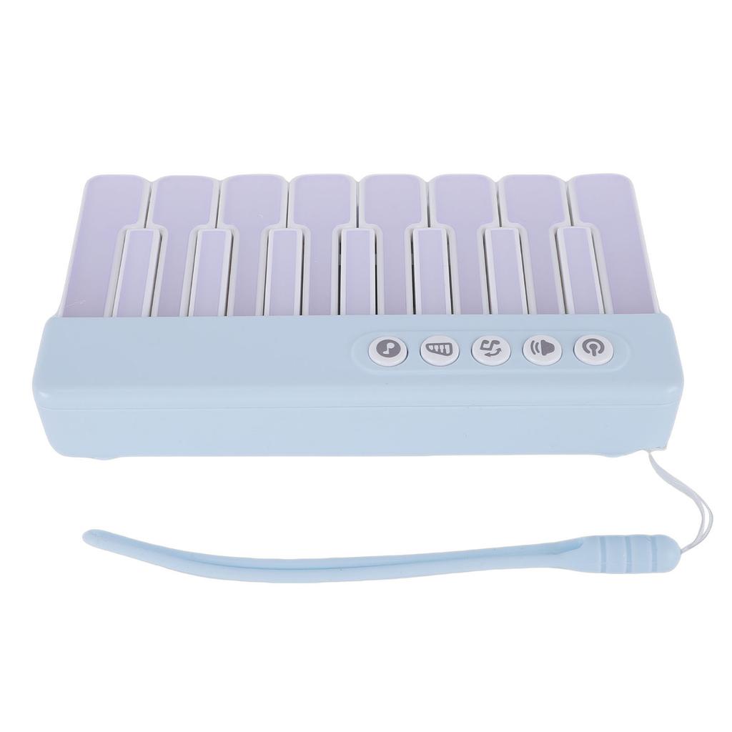 Mini Keyboard Piano Toy with Colorful Lights Toddler Pocket Travel Piano Keyboard Portable Musical Instrument Toy