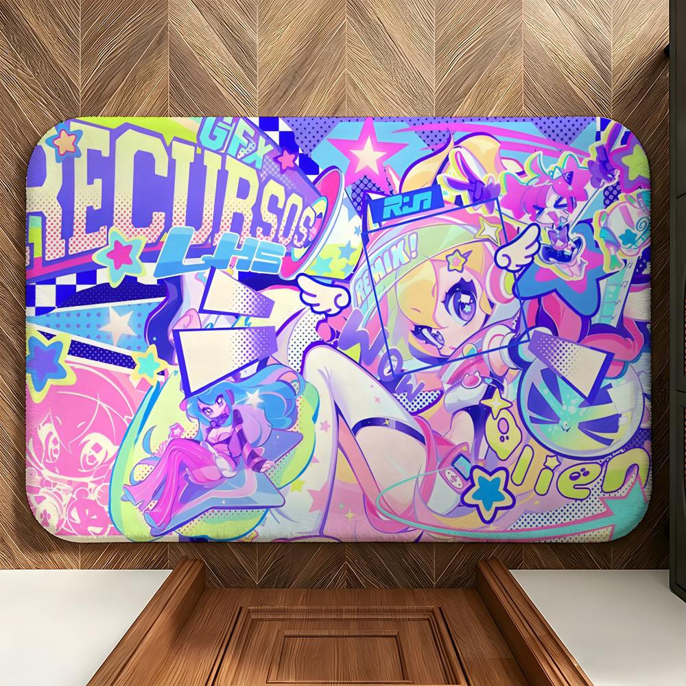 Art C-Colorful c-comics Floor Mat Soft Flannel Floor Mat Suitable for Entryways, Living Rooms, Bedrooms, and Bathrooms