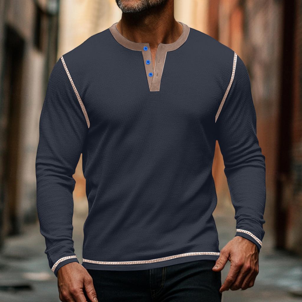 Pánské módní tričko s dlouhým rukávem, s grafikou a výšivkou, jarní a s dlouhým rukávem, pulovr, mikina