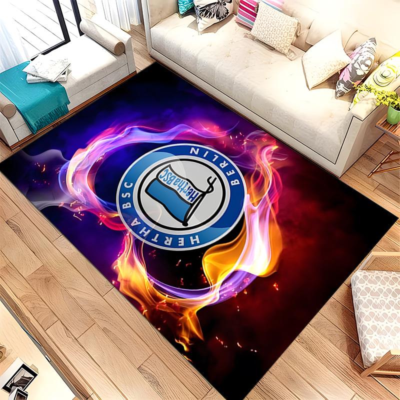Hertha Berliner Sport Club (14) Rug Suitable For Living Rooms Bedrooms Computer Rooms Dining Areas And Placement Under Tables And Chairs Also An Ideal